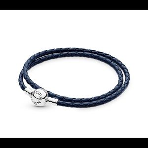 Pandora Navy Blue Double Bracelet